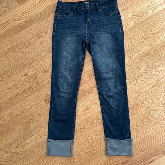 Womens D. Jeans Capri Size 6 Jeans Ankle Cropped Bottom Cuff Stretch Pants - Picture 1 of 5